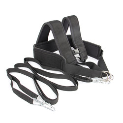 Meijik Track and Field Sled Harness Thickened Double Shoulder Strap Weight-Bearing Strap Resistance Explosive Power Fitness Physical Training
