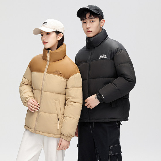 
Down cotton jacket for women short style men and women same Korean style couples wear thickened winter warm bread jacket trendy