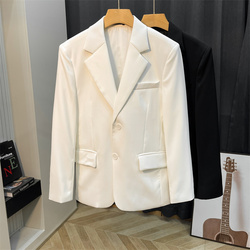 Stylish Men's High-end Suit Micro-wide Two-button Single Drape Suit Jacket