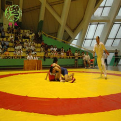Yuncheng Wrestling, Boxing, Sanda, Martial Arts Fighting, Tai Chi Pushwork Pvc Non-Slip Cover Cloth, Wrestling Mat