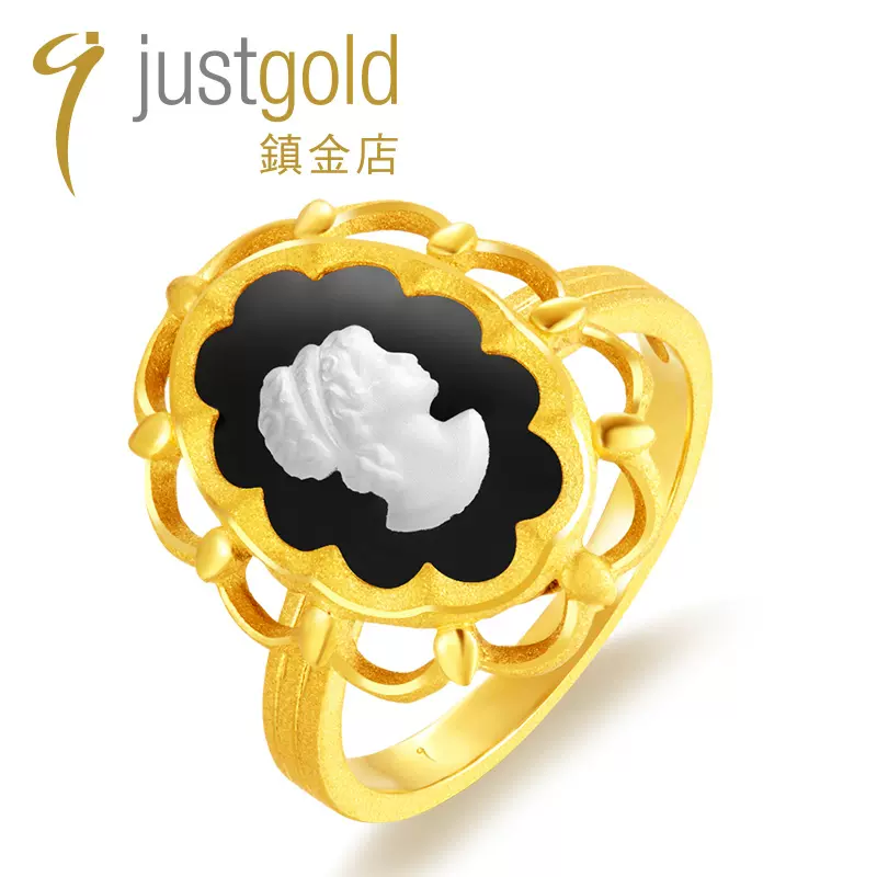 justgold鎮金店女皇黃金足金戒指1716221Y-Taobao