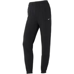 Nike 長褲NSW Woven 女款黑白中腰寬鬆束口窄管慢跑運動褲子CJ7347-010, NIKE