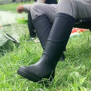 Outdoor fishing raining boots men's adult Luya special night fishing anti -snake water shoes high tube thick non -slip waterproof rainsho
