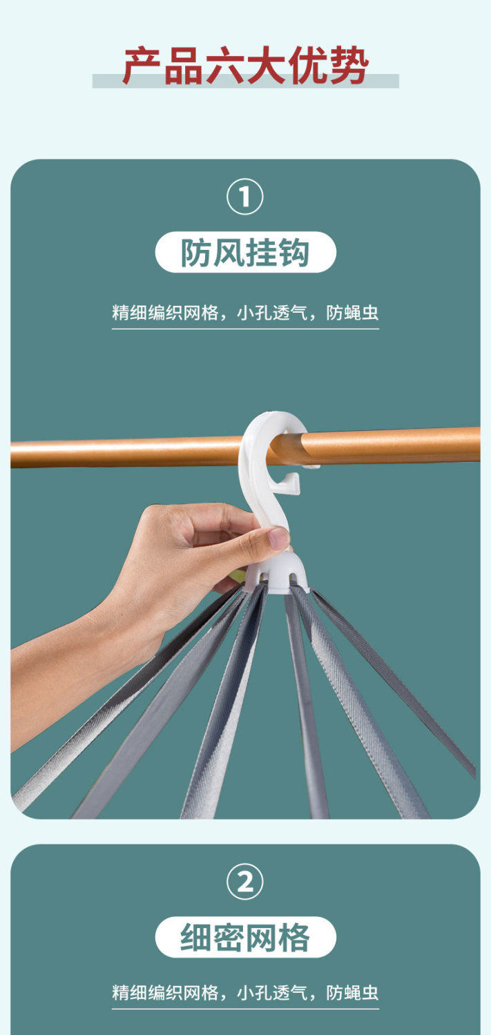 Gabbia Pieghevole Per Asciugatura DAZZLEEX | 3 Strati, 35x35x65 Cm | Per Verdure, Pesce, Piatti - Foto 14