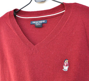 Nilk Cashmere Jives Red Black Black Spring and Autumn Spring Bargaining Barbon Blind Sweater 165-170
