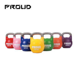 Proud Competitive Kettlebells for Gym and Home Use, Comprehensive Training, Colorful Competition Kettlebells, High-End Professional All-Steel Kettlebells