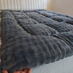 Thickened Rabbit Fur Plush Mattress Soft Pad Tatami Mat Base Quilt Winter Student Dormitory Single Plush Warm Bed Mattress