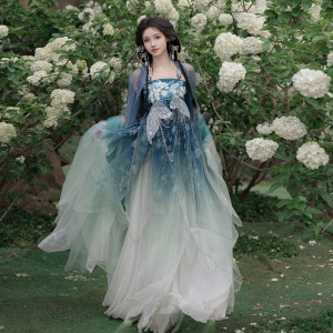 Nanxiang Jinxia Lilimian Original authentic Hanfu women's skirt, big sleeve shirt, improved Super Xian Heavy Industry Embroidery Xia