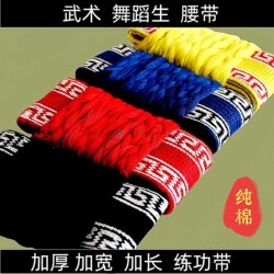 Traditional Martial Arts Belt for Children, Tai Chi, Qigong, Martial Arts Protective Waist Belt, Cotton Padded Belt, Extended and Widened Yoga Dance Practice Belt