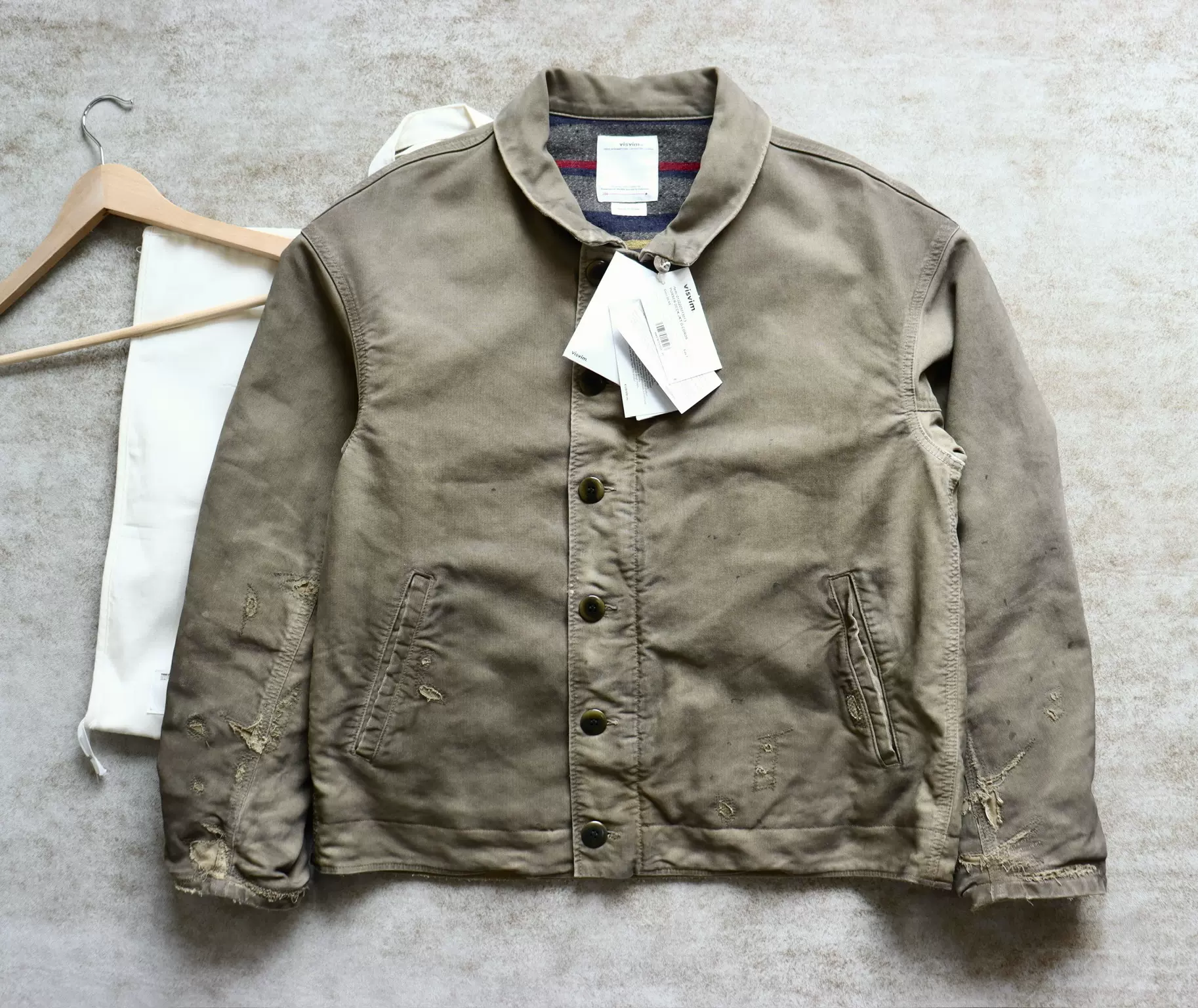 Visvim ICT Chief Deckhand Coat 甲板服N1 海狸毛VIP限定泼墨