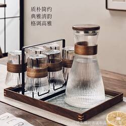 Chinese glass cup household high temperature resistant tea cup kettle set drinking cup anti-scalding living room hospitality cup tea set