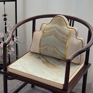 
Chinese style mountain pillow tea chair gasket chair cushion seat cushion anti-slip removable and washable customized Yunduo sofa pillow backrest cushion
