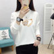 Women's autumn clothing new style 2025 fashionable top for women's loose large size spring and autumn round neck pullover
