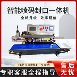 Del Intelligent Inkjet Printing and Sealing Integrated Fully Automatic Continuous Sealing Machine Aluminum Foil Plastic Pe Bag Sealing Machine