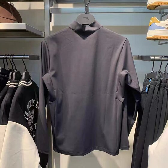 
ANTA Men's 2024 Winter Fashion Trend Half-Zip Stand Collar Long-Sleeved T-Shirt Sweater Sweater 152447410S