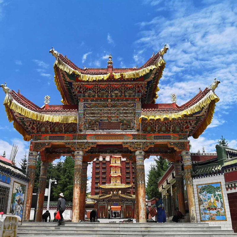 兰州到甘南5天4晚旅游江迭公路扎尕那若尔盖花湖拉卜楞寺8人小团