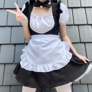 
Original Japanese Lolita Maid Outfit Women's White Black Dress Sexy Uniform Suit Women's Clothes