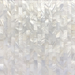 1.5*3 Long Strip Shell Mosaic Tiles for Kitchen, Bathroom, Living Room Background Wall, Waterproof, Fireproof, Self-Adhesive Wall Stickers