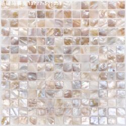 Natural Shell Mosaic White Tiles Kitchen Bathroom Wall Stickers Self-Adhesive Wall Tiles Bathroom Living Room Background Wall Stickers