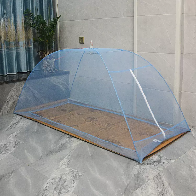 蚊帳 新蒙古包三開門拉鍊蚊帳-全底防摔款加大1.8米床折疊蚊帳防蚊蚊帳