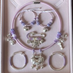 Baby Pure Silver 999 Bracelet Longevity Lock Children's Silver Lock Infant Full Month Birthday Gift Set