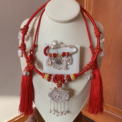 Newborn Pure Silver Bracelet, 999 Pure Silver Longevity and Safety Lock, Baby Gift Set for Infants and Children, Full Moon and First Birthday Gift Set