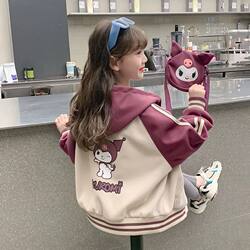 Girls' Jacket Spring and Autumn 2025 New Stylish Girls' Top Children's Autumn Clothing Kuromi Baseball Trendy