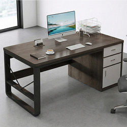 Office Desk, Boss Desk, Simple Modern Office Staff Desk and Chair Set, Home Computer Desk, Workbench