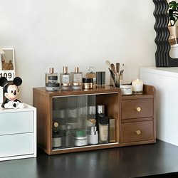 Cosmetics Storage Box, Desktop Storage Rack, Dressing Table Countertop Storage Cabinet, Skin Care Product Dust-Proof Perfume Organizer Box
