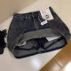 Retro old denim skirt for women, small 2024 summer new high-waisted large size loose and versatile anti-exposure
