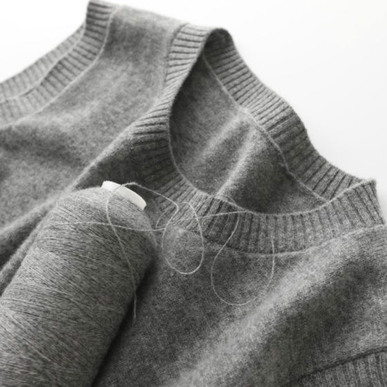 Elegant and exquisite! 2019 autumn and winter new cashmere vest vest female sweater, shoulder thick, warm and loose size