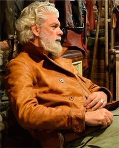 There is no Maspi in Japan [There are whip marks] wax dye light mackeit, California bear leather leather coat
