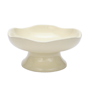 
Cat bowl for eating and drinking water for pets with high feet and slanted mouth ceramic bowl for not wet chin to prevent overturning puppies and kittens eating bowl