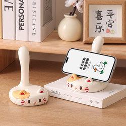 Creative and Cute Kitten Phone Stand Ornament, Office Desktop Essential, Tablet Support Stand, Birthday Gift for Women