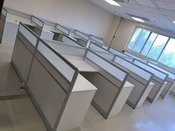 Beijing Staff Desk Simple Modern Four-Six-Person Staff Turning with Screen Deck L-Shaped Corner Table