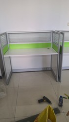 Beijing Office Desk and Chair Electric Pin Small Card Screen Single Workstation Table Operator Deck Grids Room Combination Partition