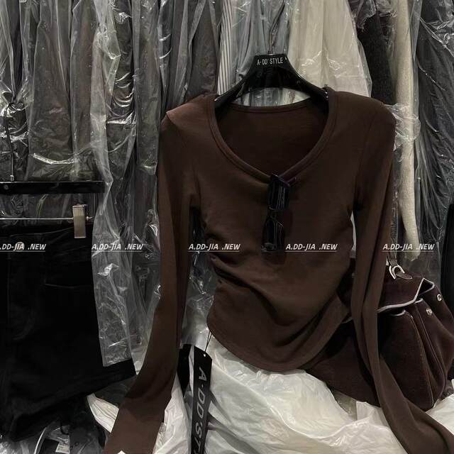 Temperament V-neck long-sleeved single-breasted shirt main image 0