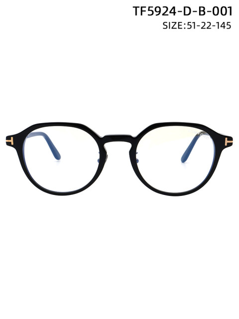 Tom Ford Glasses TF5924-D-B Elegant Retro Modern Multi-Side Round Frame Frame