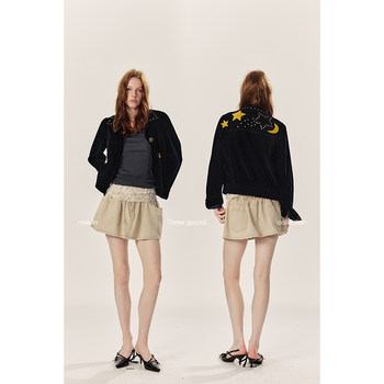 
Yin Sanji miu series cotton small A puffy khaki color