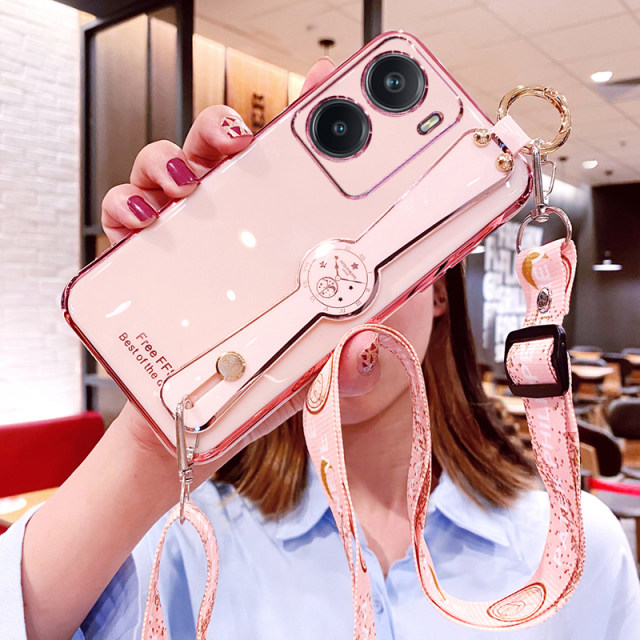 Suitable for real me neo7x mobile phone case realme Neo7x wristband protection silicone cover RMX5071 crossbody lanyard full package anti-fall soft realme women oppo strap gtneo new mother