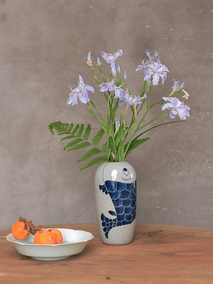 大鱼美器 中式青花瓷花瓶