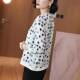 Large size loose UV protection short jacket for women summer print thin chiffon cycling long sleeve sun protection clothes for women
