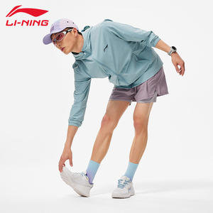 
Li Ning running series men's fashion sports windbreaker sun protection summer cool fashion sports jacket AFDU163