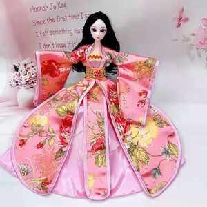 
Suitable for 30 cm thin body doll ancient style clothes and Hanfu can be replaced with Princess Ye Luoli ancient costume cheongsam