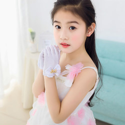 Children's Kindergarten Primary School Students Performance White Gloves Breathable Etiquette Performance Dance Conductor Competition Gymnastics Sports Meeting