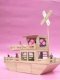 Small wooden chip pop stick DIY handmade model Boat children's toy material wood strip ice cream stick manufacturers direct sales
