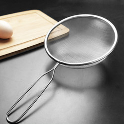 Stainless Steel Household Colander, Juice and Soy Milk Filter, Large Ultra-Fine Strainer for Noodles and Fried Food, Multifunctional Mesh Strainer