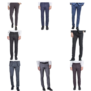 
[Trousers cut off size clearance] Ancient shark solid color, plaid, vertical pattern trousers for men's business commuting spring and autumn new styles