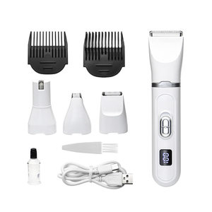
Multifunctional set of hair clippers for pets, electric hair trimming clippers for cats and dogs, low-noise washable head clippers