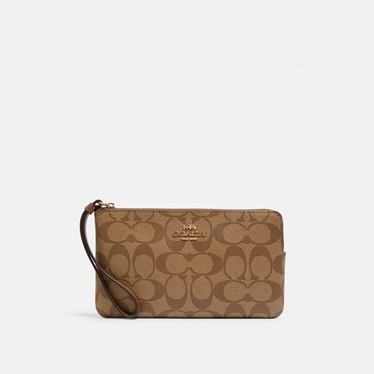 Coach Women's Zipper Clutch Wallet - Genuine PVC Handbag